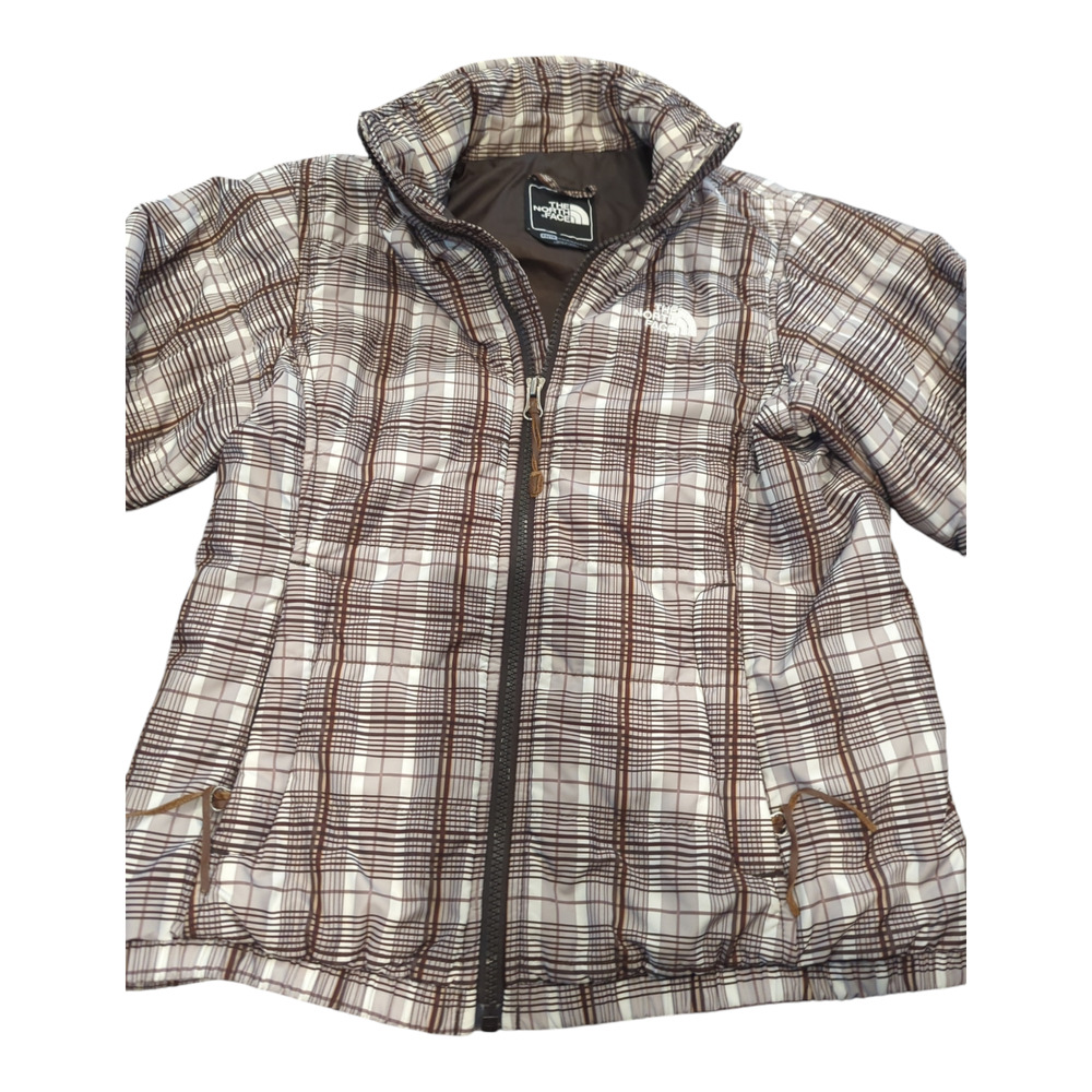 Women Jacket Coat The North Face Plaid Liner Puffer X-Small (Women's XS / TP) - Picture 11 of 11